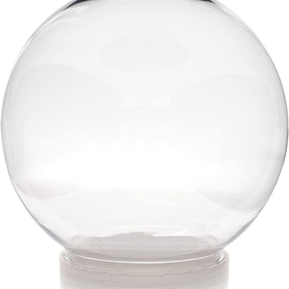 5 Inch 130mm DIY Snow Globe Water Globe - Clear Plastic with Screw Off Cap | Per